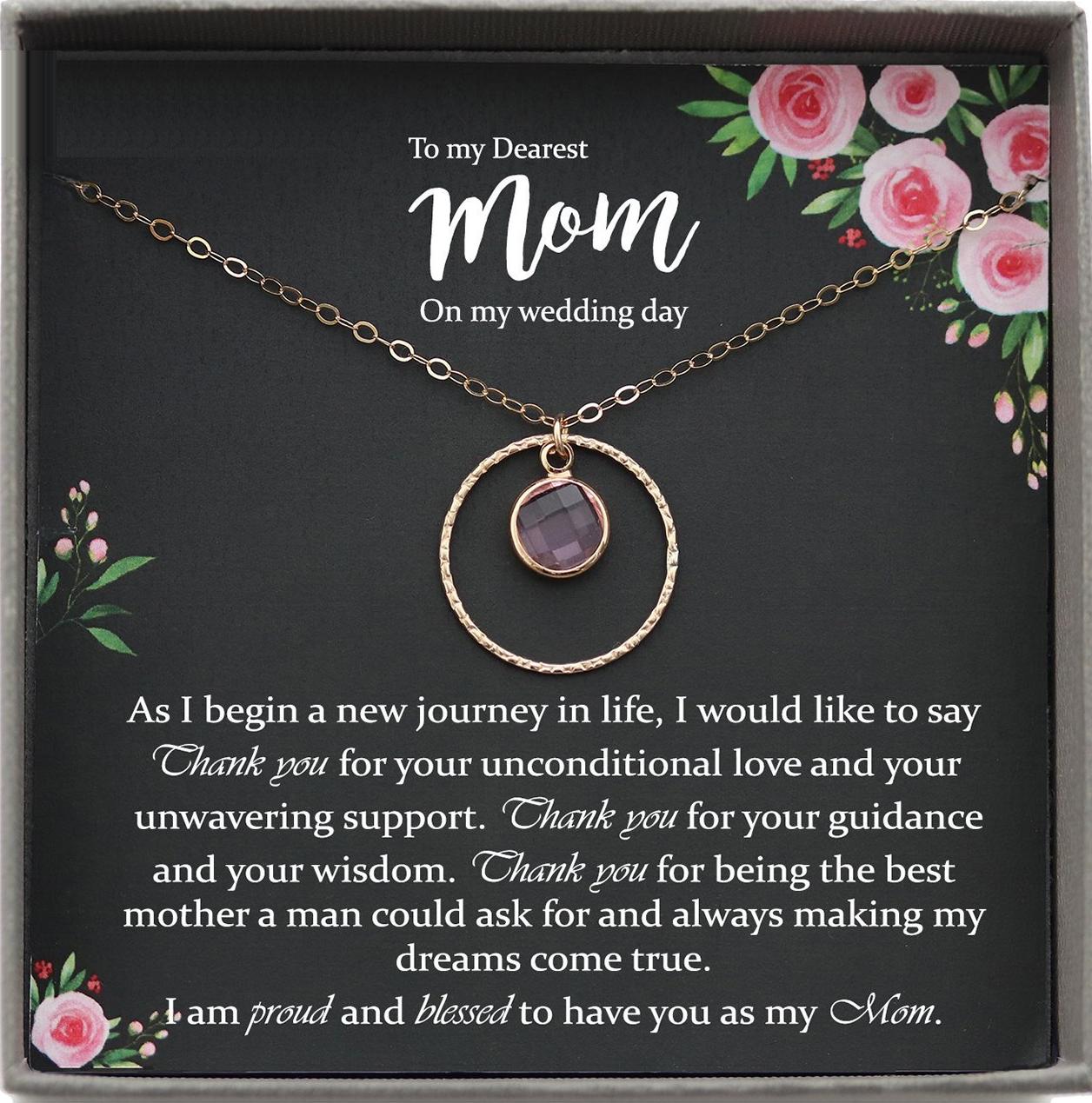 Mother of the Groom Gift from Son to Mom Gift Wedding Gift for Mom, Gift from Groom to Mother, Mom Wedding Gift from Groom to mom