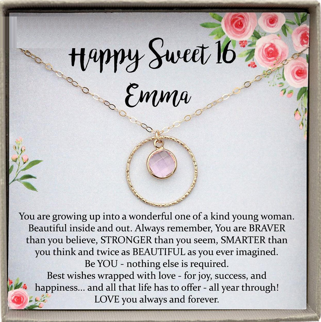 Dear Ava Sweet 16 Gift Necklace: Sweet Sixteen, 16th India | Ubuy