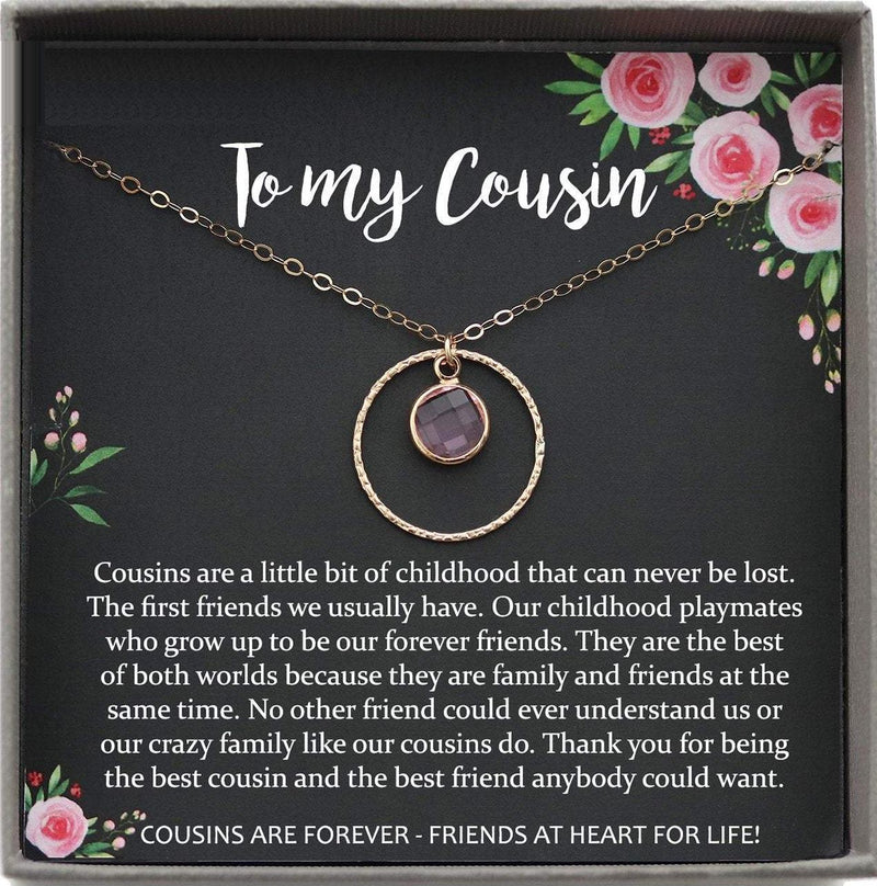 Gift for Cousin Gifts, Cousin Necklace, Cousin birthday gifts for Cousins gift Idea, Cousin Best Friend, Cousin Necklace