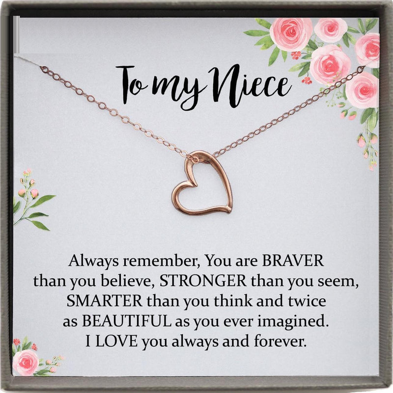 Niece Gift from Aunt, Gift for Niece Necklace, Niece Jewelry, Niece Wedding Gift, Niece Confirmation