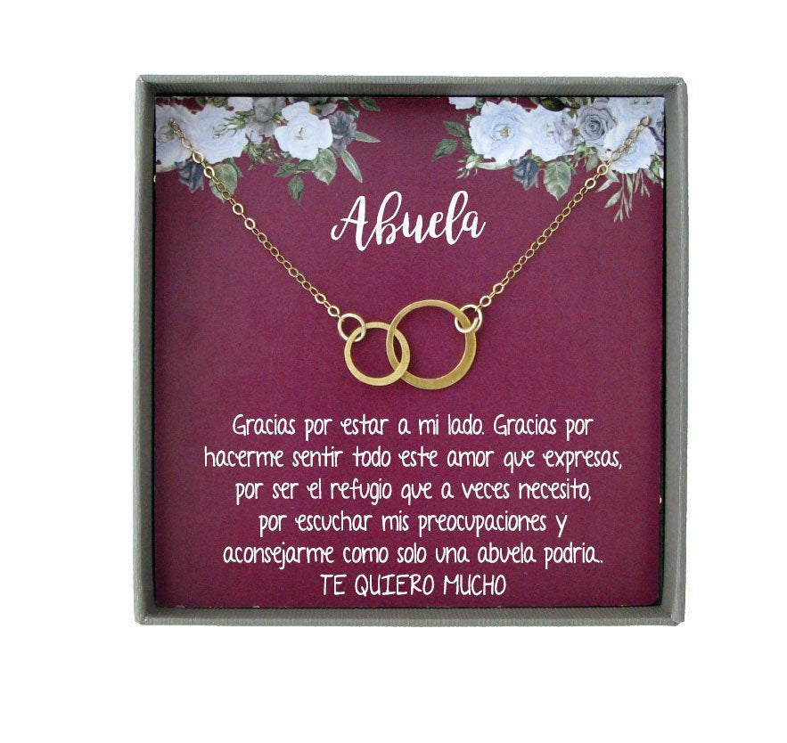 Abuela Necklace, Abuela Gift, Abuela Jewelry Gifts for Abuela, Abuelita Gifts, Spanish Grandma