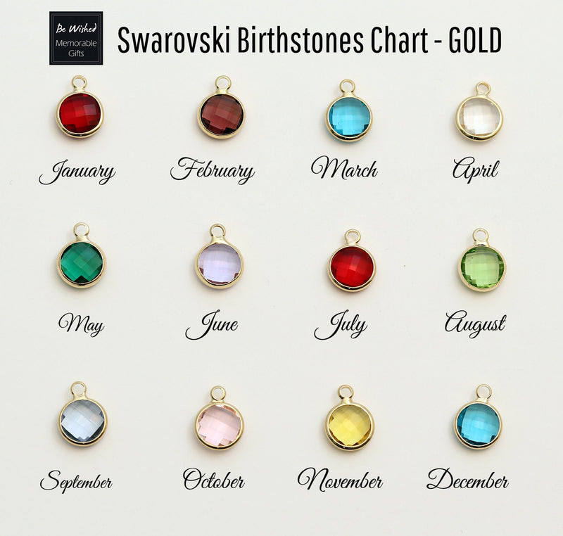 Grandma's Necklace With Grandchildrens' Names & Birthstones - 2-5 Rings |  Centime Gift