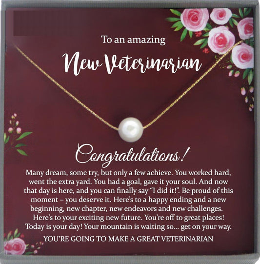 Veterinarian Graduation Gift, Vet Graduation Gift, Vet School Graduate Gift Necklace