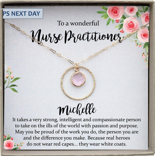Nurse Practitioner Gifts for Women, Nurse Practitioner Graduation Gift, Registered nurse jewelry, Personalized nurse gift