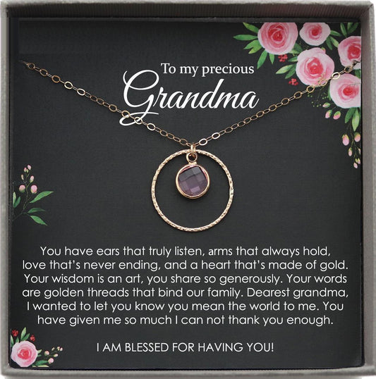 Grandmother Gift Jewelry Grandmother Necklace Gift for Grandma Gift for Grandmother Gift Thank You Grandma necklace