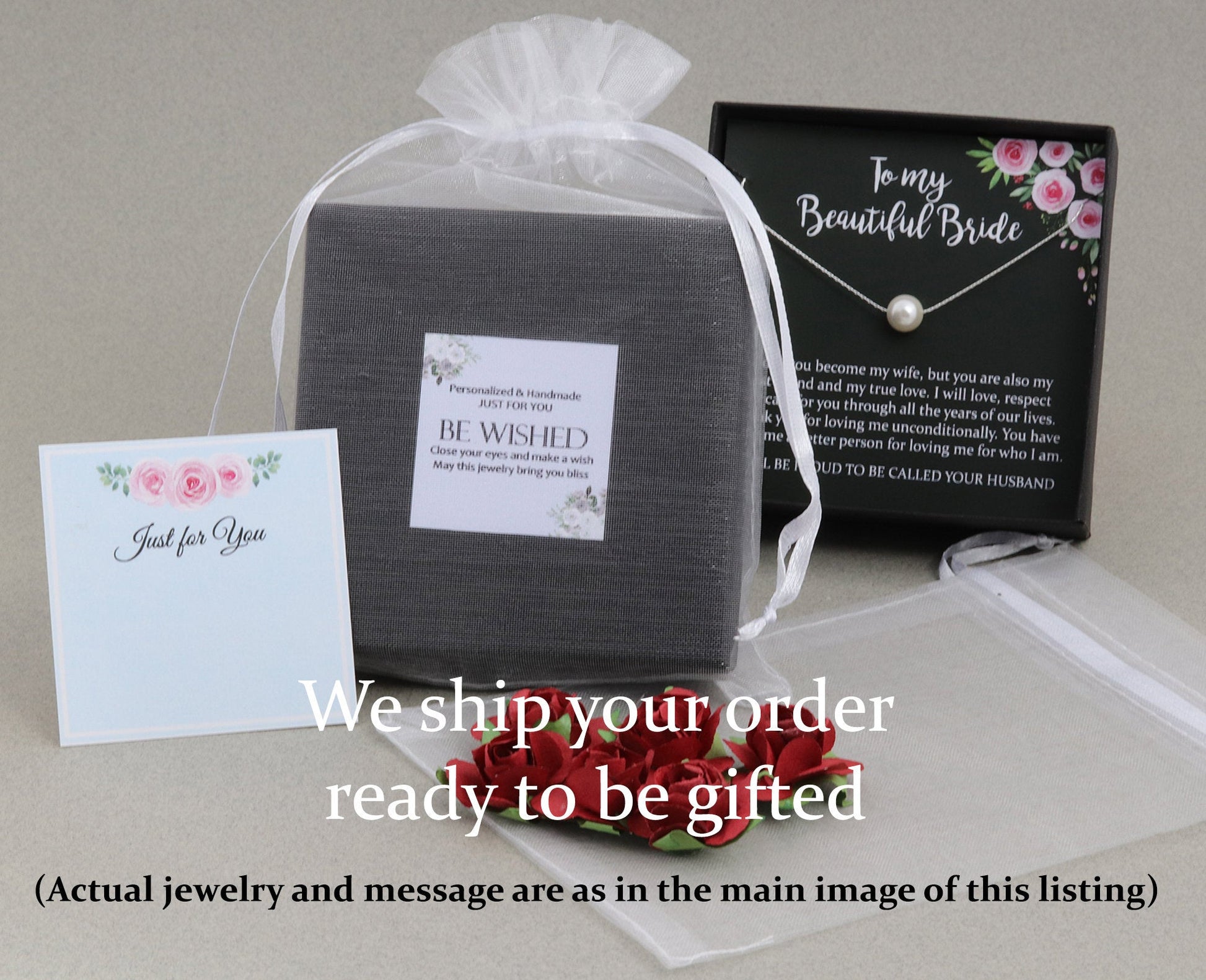 Single Pearl Necklace Floating Pearl Necklace, Pearl Necklace