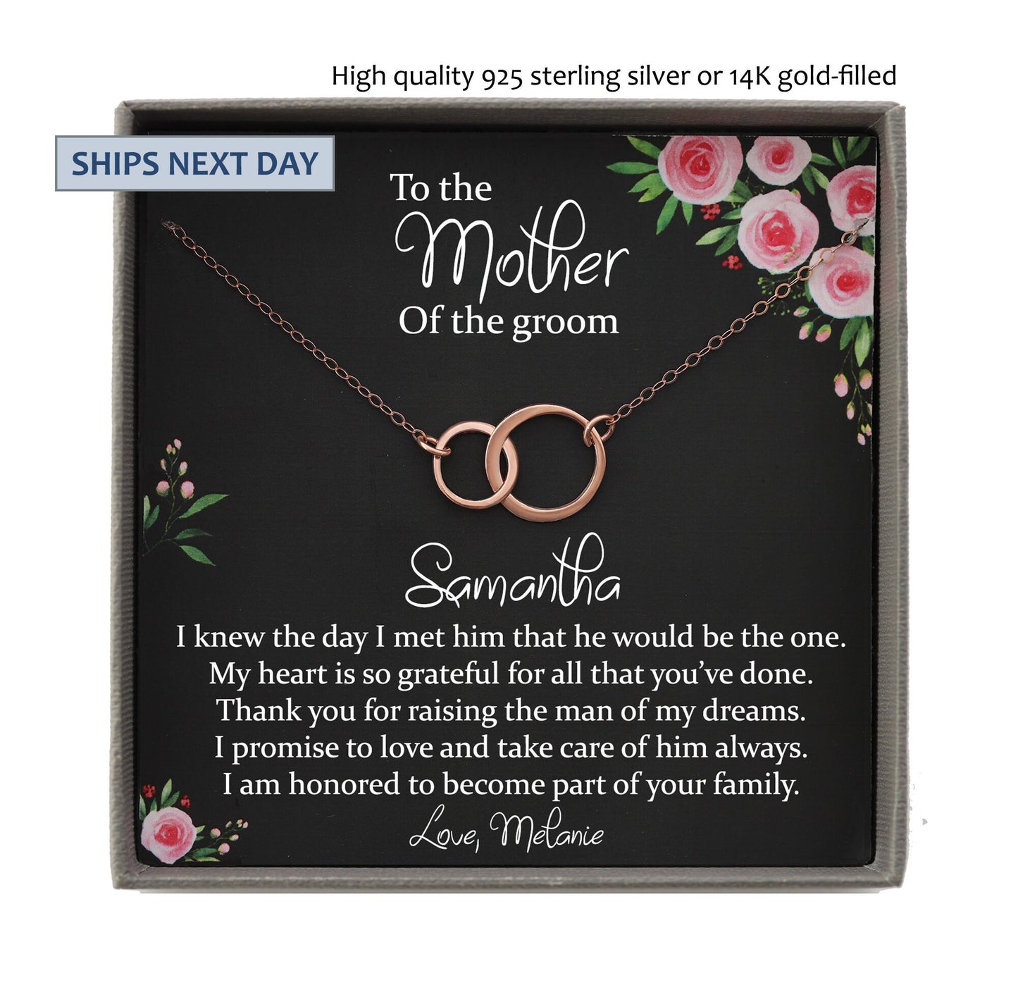Mother of the Groom Gift from Bride to Mother in Law Wedding Gift from Bride to mother of the Groom, gift for Mother of the Groom from Bride