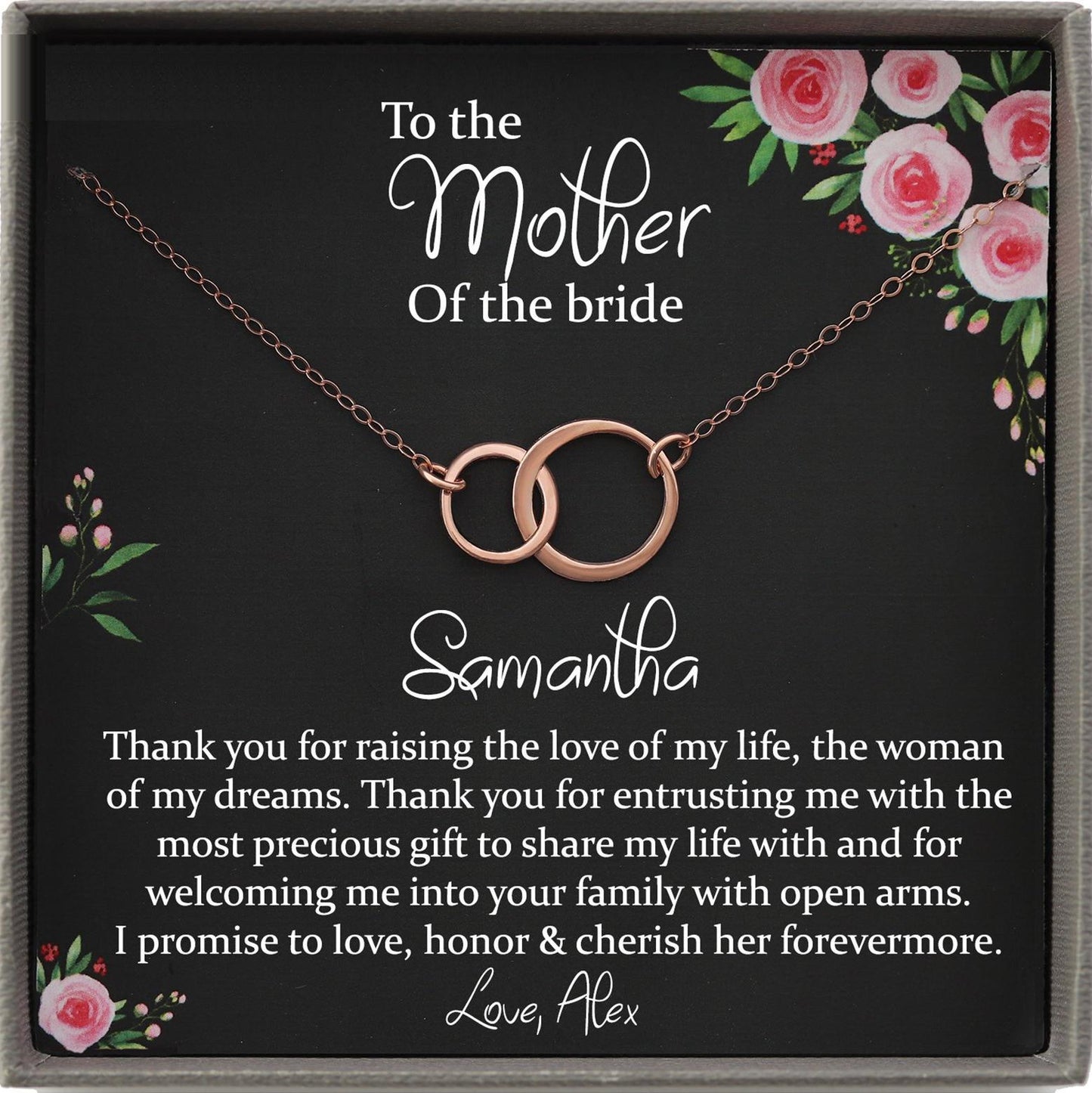 Mother in Law Gift from Groom, Mother of the Bride Gift from Groom