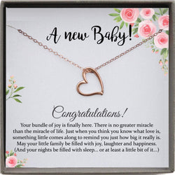 New Baby Gift for New Mom Necklace, Push Present for Mom, New Mom Push Present Necklace
