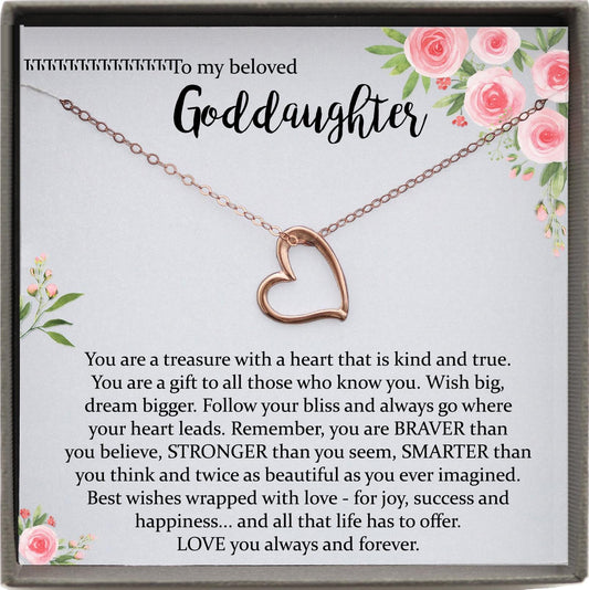 Goddaughter Gifts from Godmother, Goddaughter Necklace, Goddaughter baptism gift, Goddaughter Birthday gift, Goddaughter Wedding Gift