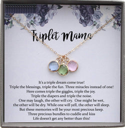 Mom of Triplets Gift for Triplet Mama, Mom of multiples, Triplet Mom Gift, Mom of three, Triplet baby shower gift