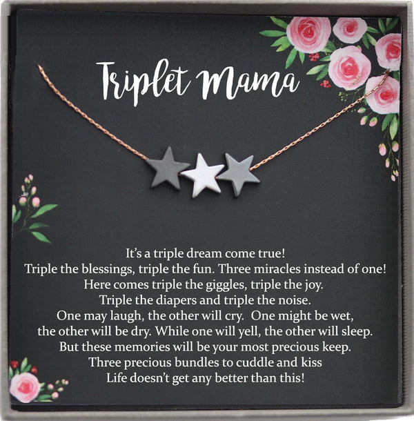 Mom of Triplets Gift for Triplet Mama, Mom of multiples, Triplet Mom Gift, Mom of three, Triplet baby shower gift