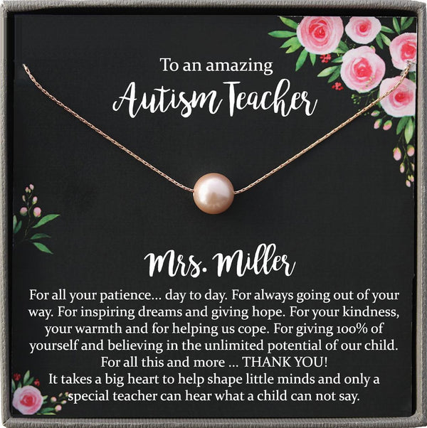 Autism Teacher Gift, Special education teacher gift, Special needs Teacher Gift, Autism awareness necklace