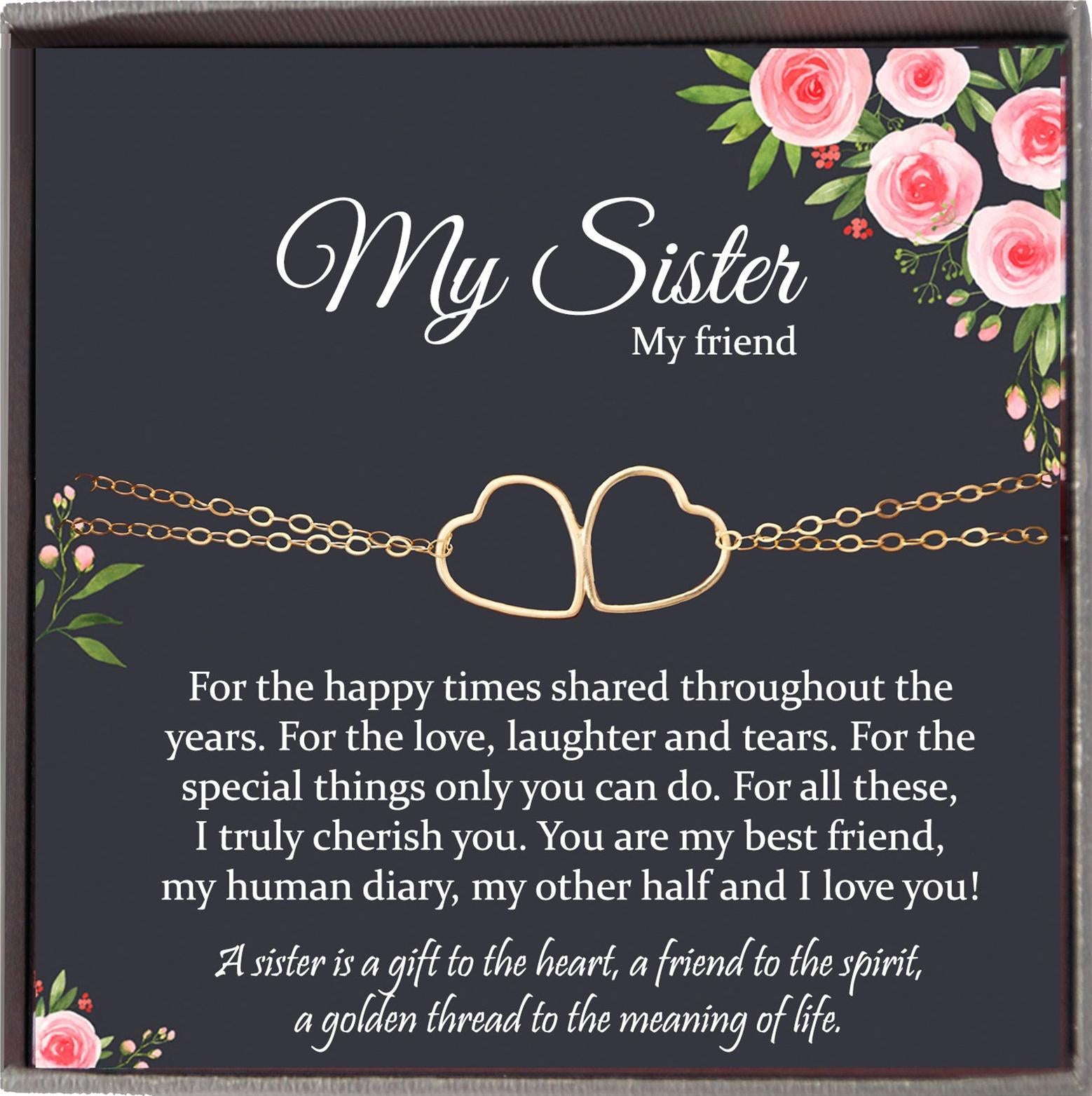 Sisters Bracelet for Sister Gift for Sister Birthday Gift Sister Jewelry Sisterhood gifts