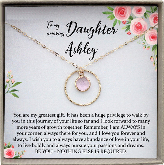 Daughter Gift from Mom to Daughter Necklace for Daughter Gift for Daughter from Mom daughter gift from dad to daughter birthday gift