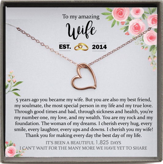 5th Anniversary Gift for her