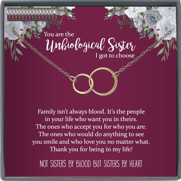 Best Friend Gifts, Unbiological Sister gift, Best Friend Necklace BFF Necklace Best Friend Gift Jewelry Friends Forever friend birthday gift