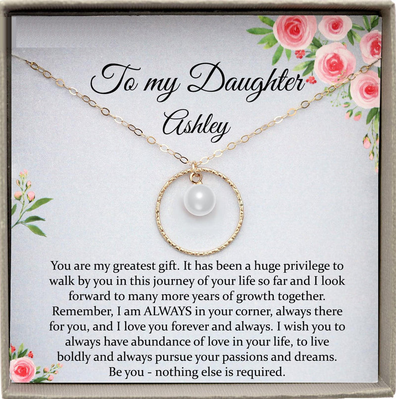 Daughter Gift from Mom to Daughter Necklace for Daughter Gift for Daughter from Mom daughter gift from dad to daughter birthday gift