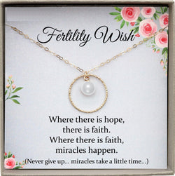 Infertility Gifts, Ivf gifts, Fertility Gift, miscarriage gift, Support Gift, Fertility Necklace, Trying to conceive gift Jewelry