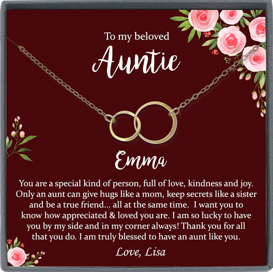 Aunt Necklace, Aunt Gift, Aunt jewelry, gifts for Aunt, Auntie Necklace, New Aunt, auntie gifts, best aunt ever, gifts for aunts