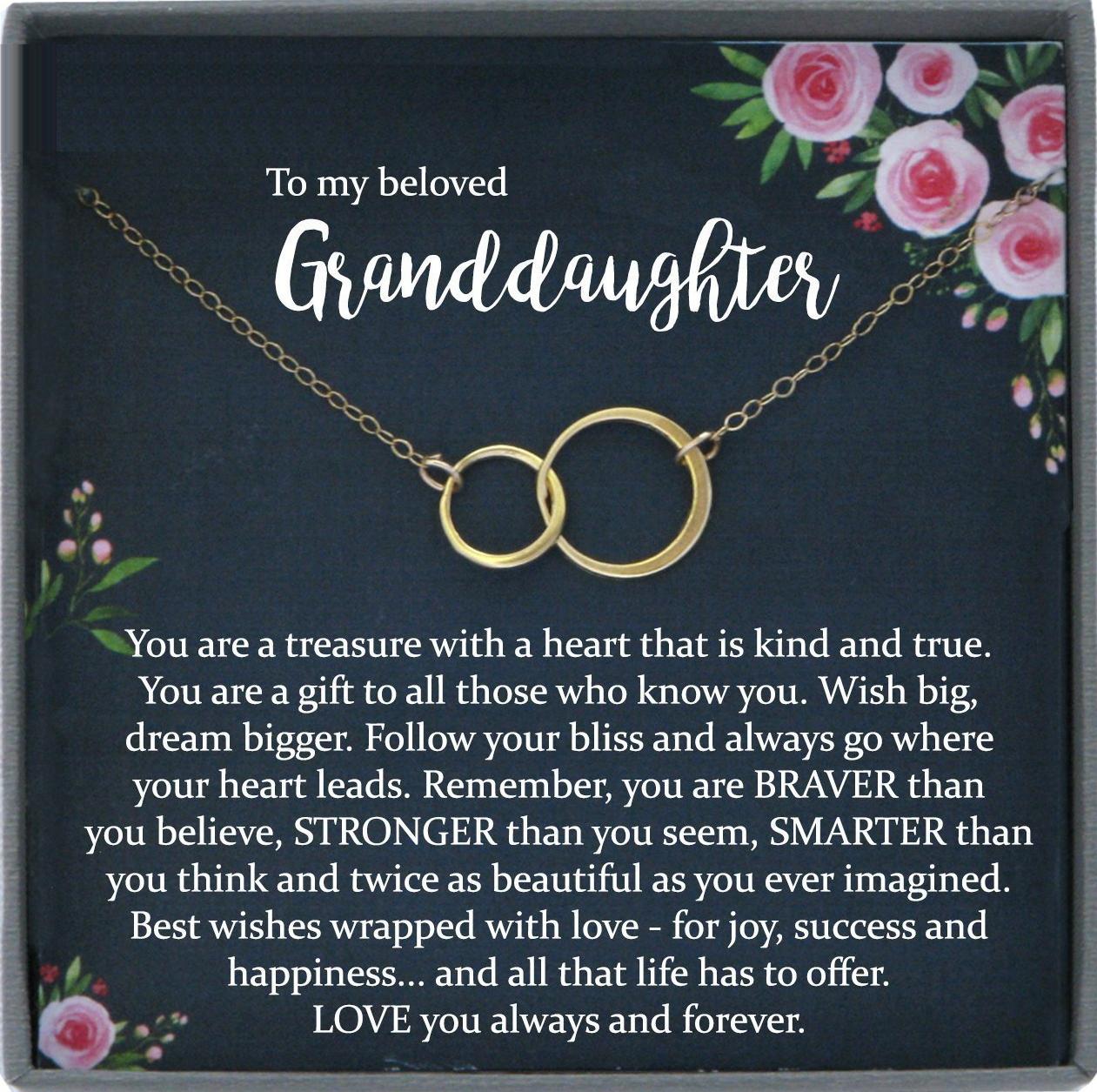 Granddaughter Gift from Grandma, Granddaughter Necklace, Granddaughter Birthday gift, Granddaughter Wedding Gift