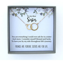 Sisters Necklace: Sister Gift, Gift for Sister, Sister Birthday Gift, Big Sister Gift