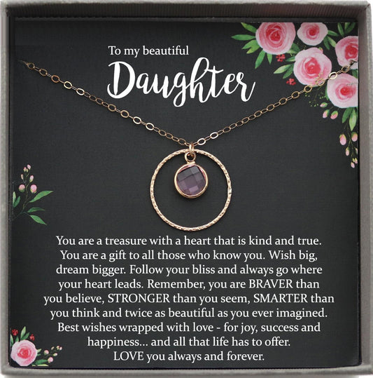 Daughter Gift from Mom to Daughter Necklace for Daughter Gift for Daughter from Mom daughter gift from dad to daughter birthday gift