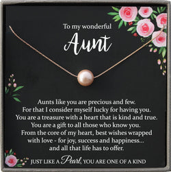 Auntie Gifts for Aunt Necklace for Aunt Gift for Aunt Christmas gift Aunt Wedding Gift Auntie Necklace, best aunt ever, Pearl Necklace