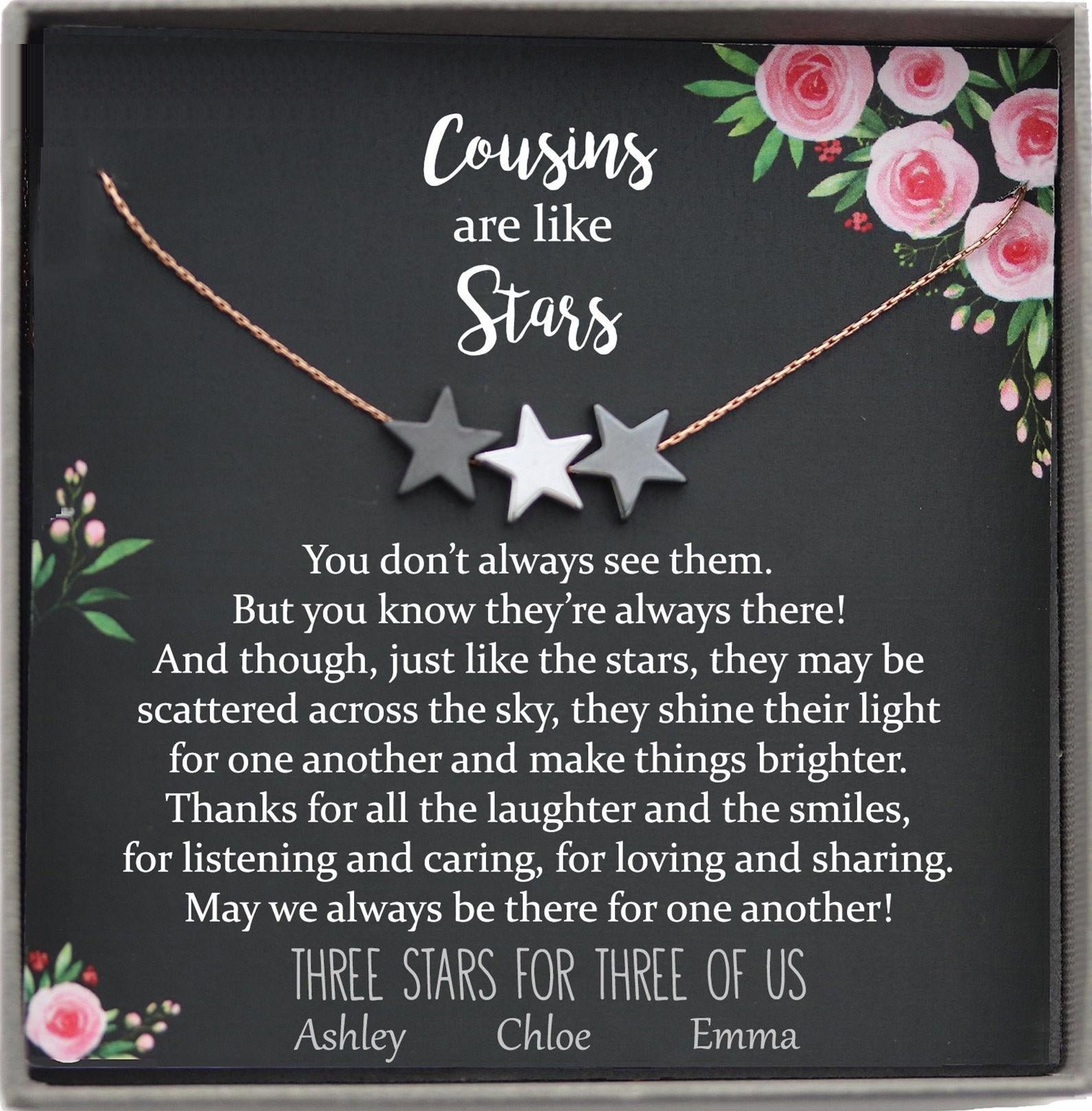 Gift for Cousin Gifts, Cousin Necklace, Cousin Christmas gifts for Cousins gift Idea, Cousin Best Friend Cousin Birthday Gift