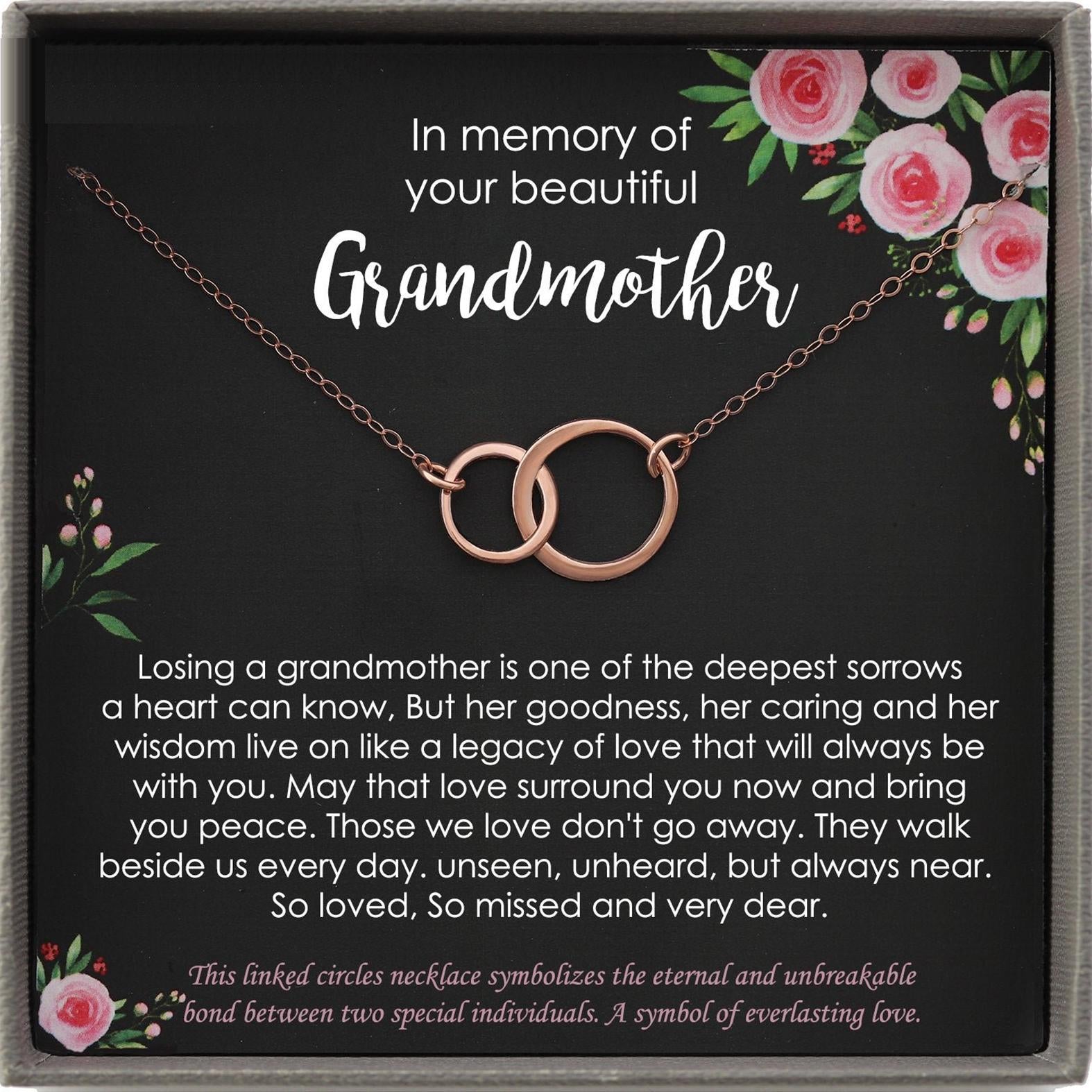 Memorial gift Grandmother Loss of Grandma In Memory of Grandma Sorry for your loss of loved one condolence gift, bereavement gift