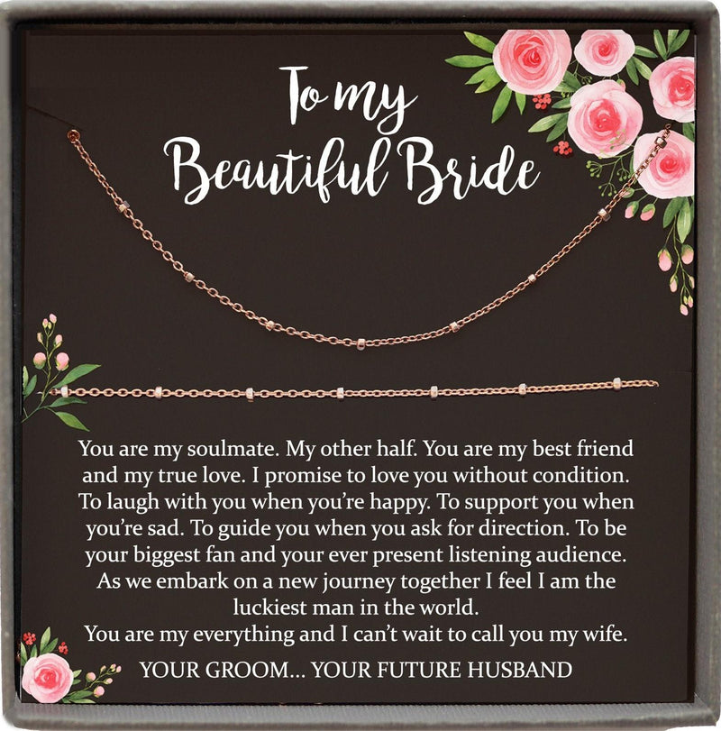 Wedding Day Gift for bride from Groom, To my Beautiful Bride Gift from –  BeWishedGifts