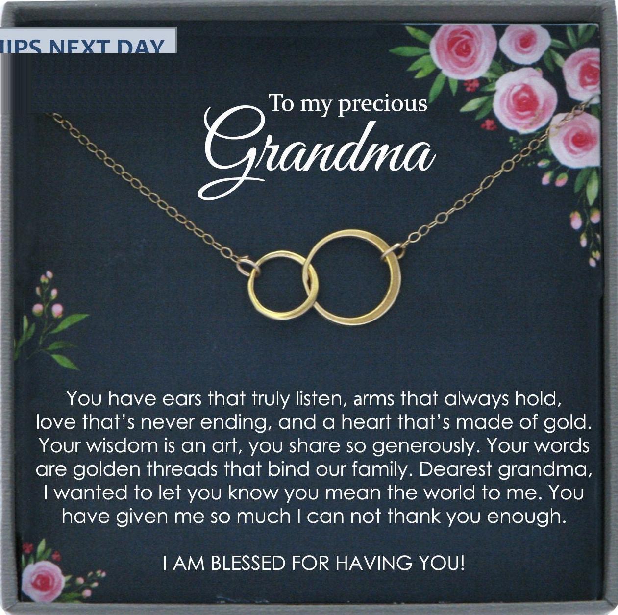 Grandmother Gift Jewelry Grandmother Necklace Gift for Grandma Gift for Grandmother Gift Thank You Grandma necklace