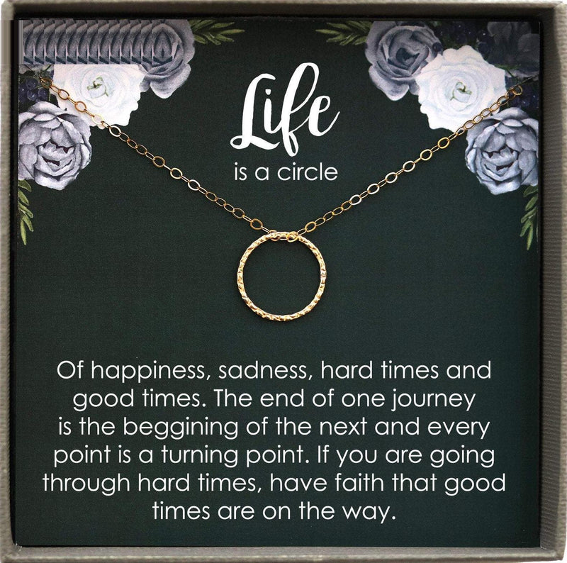 Silver Circle Necklace Silver Eternity Necklace Silver Necklaces for Women Simple Everyday Necklace
