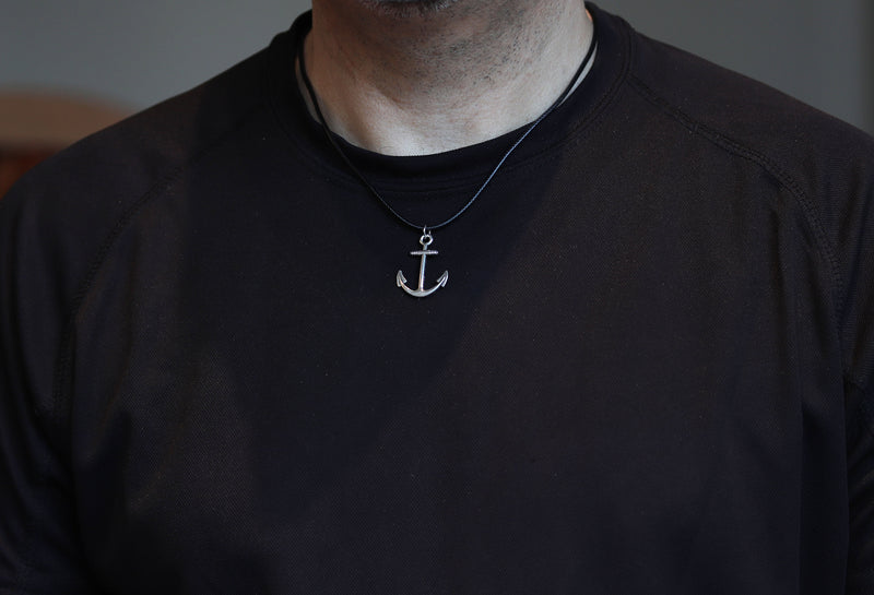 Godfather Gift, Godparent Gift for Godfather Birthday Gift, Anchor Necklace Men