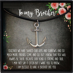 Christmas Gifts for Brother Birthday Gifts for Brother Gift Ideas, Gifts for Brother from Sister, Mens Necklace