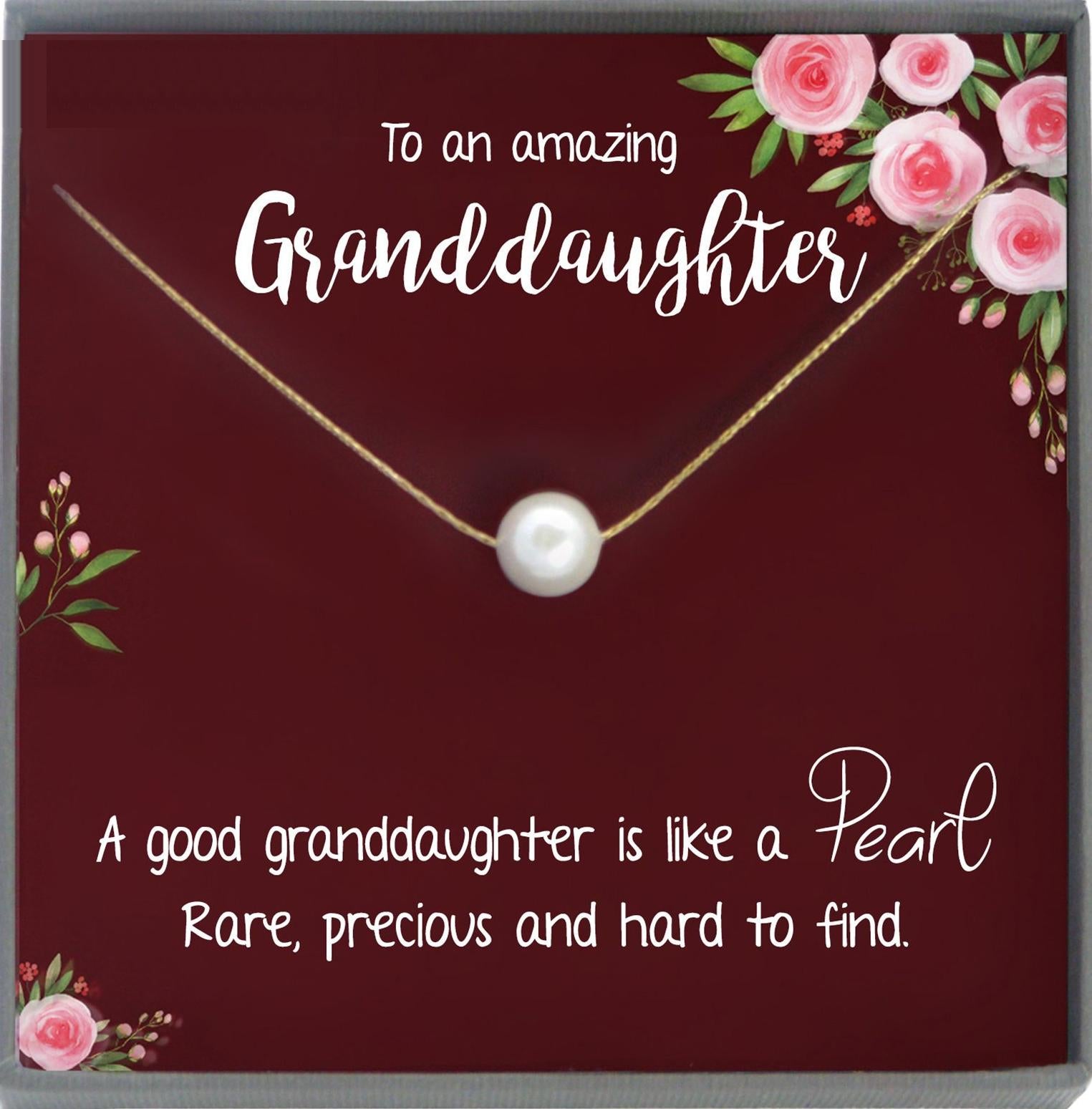 Granddaughter Gift from Grandma, Granddaughter Necklace, Granddaughter Birthday gift, Granddaughter Wedding Gift