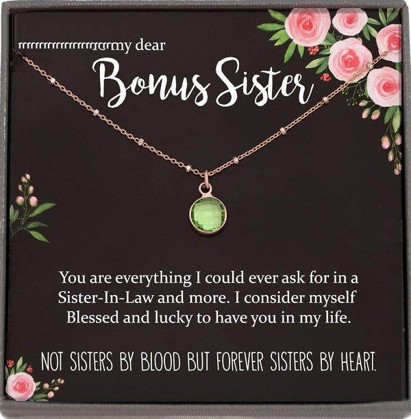 Sister in Law Necklace Sister-in-Law Birthday Gift for Sister in Law Gift from Bride best sister in law ever Satellite Chain Necklace