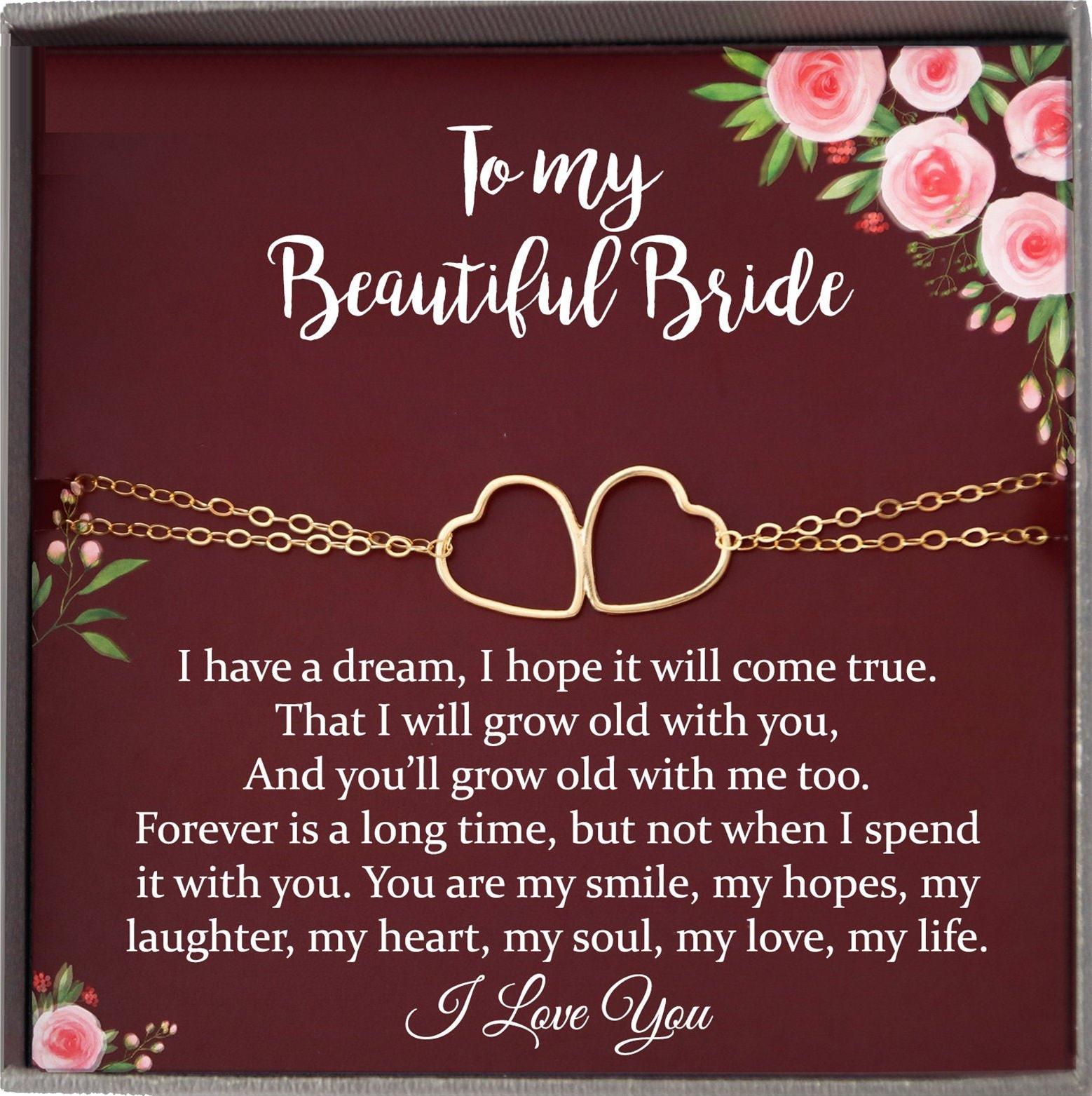 Wedding Day Gift for bride from Groom, To my Beautiful Bride Gift from Groom to Bride Gift Wedding Day
