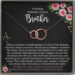 Memorial Gifts for Loss of a Brother Gift, Brother Condolence gift, Grief Gift, Remembrance Necklace, Sorry for your loss, bereavement gift