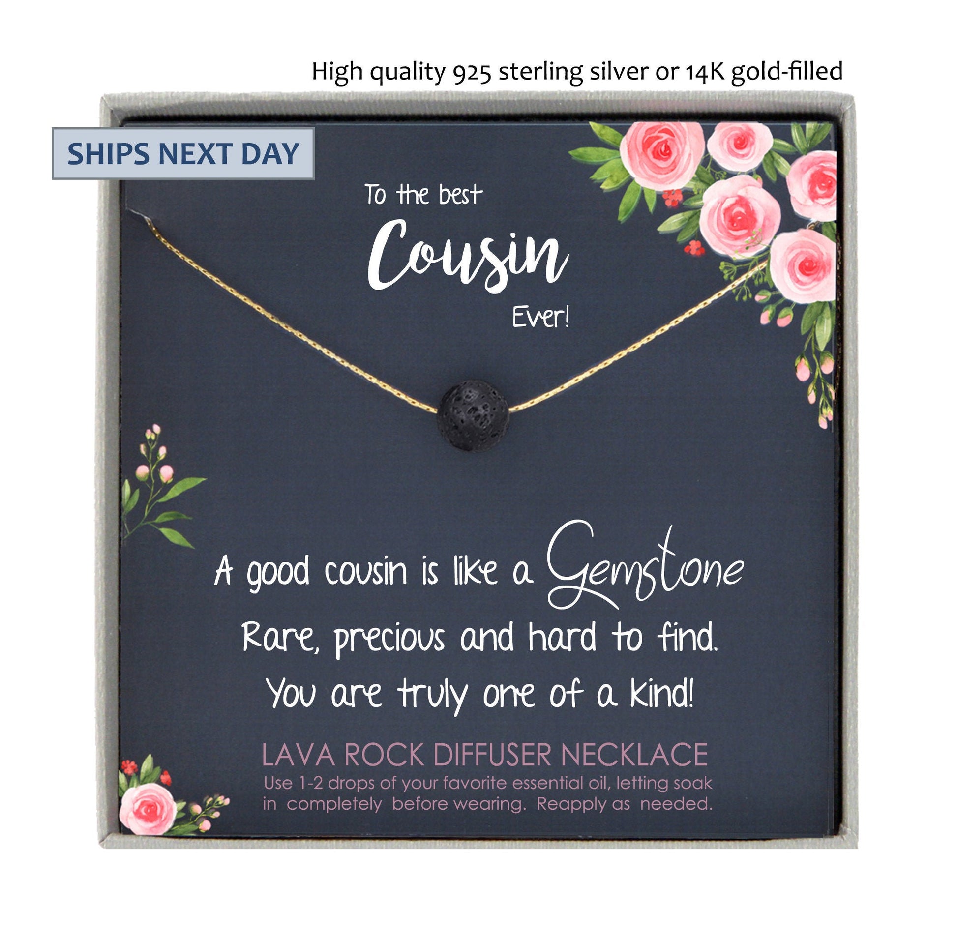 Gift for Cousin Gifts, Cousin Necklace, Cousin wedding gifts for Cousins gift Idea, Cousin Best Friend Cousin Birthday Gift