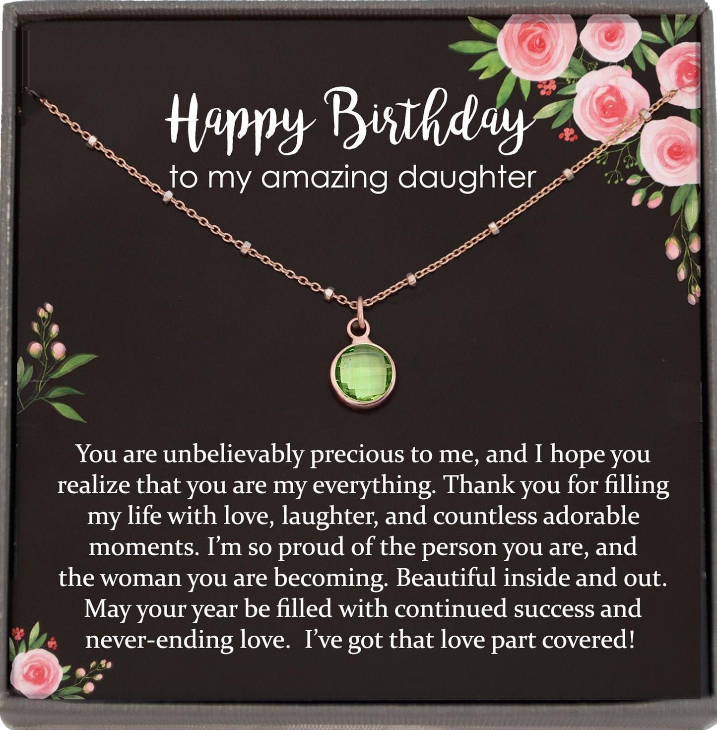 Daughter Necklace for Daughter Gift for Daughter Birthday Gift to Daughter from Mom to Daughter Satellite Chain Necklace