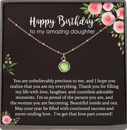 Daughter Necklace for Daughter Gift for Daughter Birthday Gift to Daughter from Mom to Daughter Satellite Chain Necklace