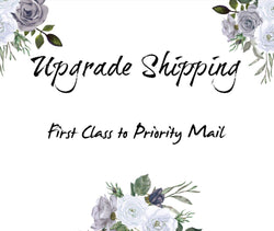 Shipping Upgrade: from First class to Priority Mail shipping