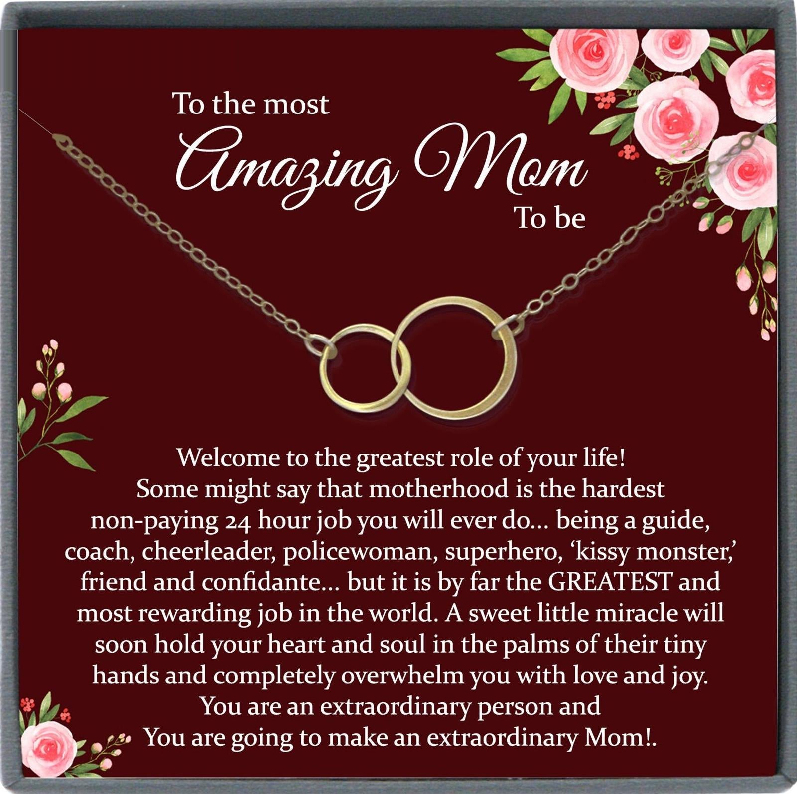 First Time Mom Gift, New Mom Gift Jewelry, Gift for New Mom Necklace, New mommy Gift for first Mother's day
