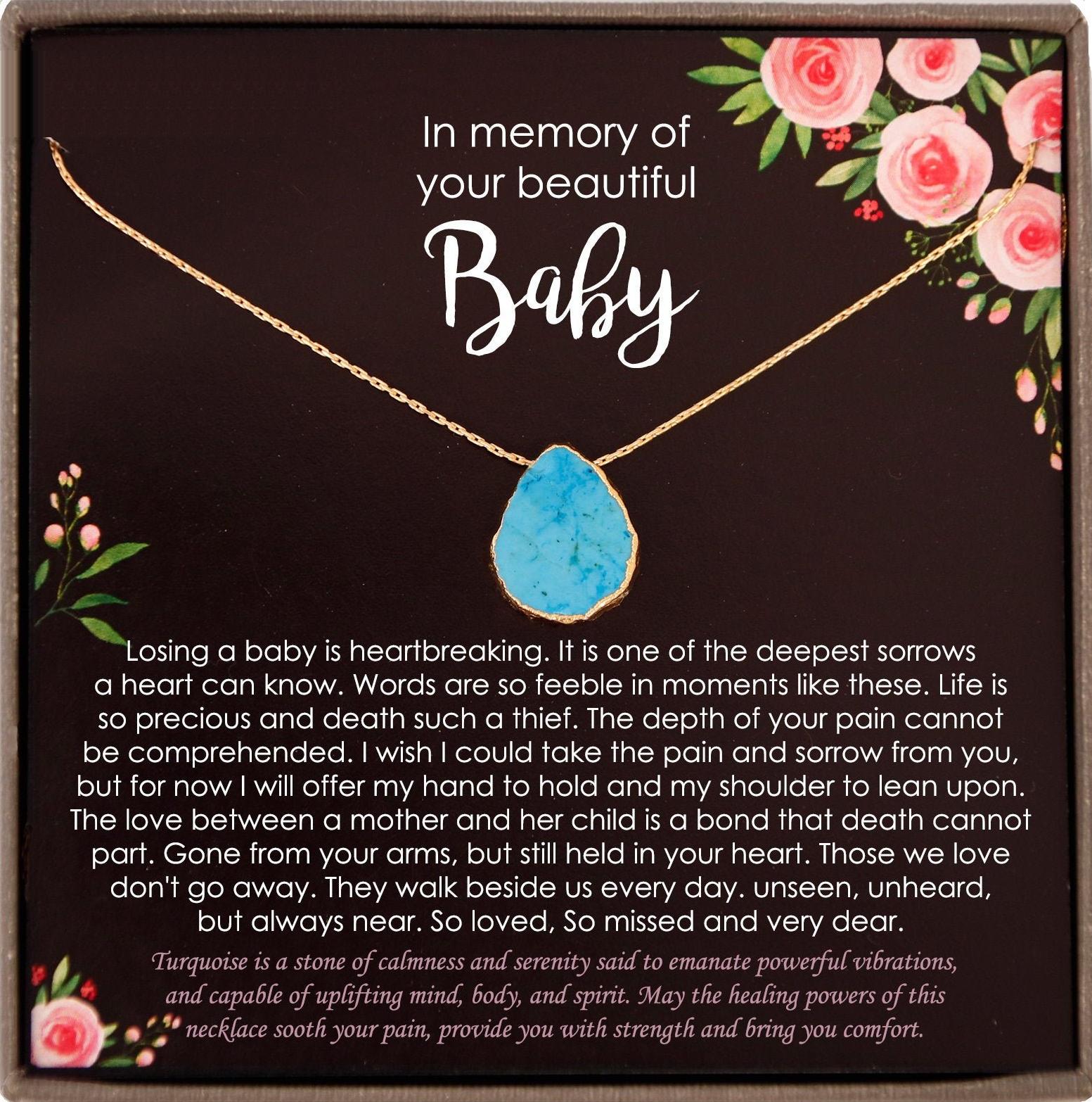 Baby Loss Gift, Infant Loss Gifts, Loss of Baby Necklace, Miscarriage Necklace, Pregnancy Loss Sorry for your loss condolence gift baby Loss