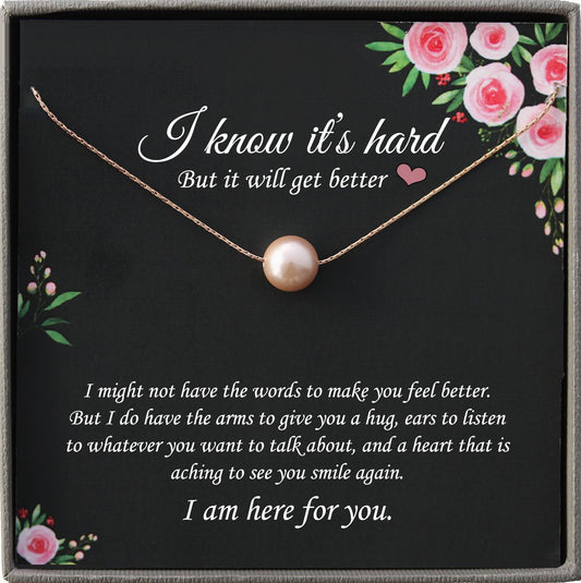 Sympathy Gift Necklace: Illness, Cancer, Chemo, Sickness