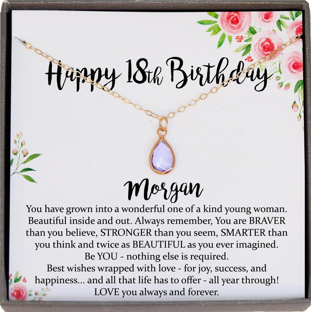19th Birthday Gifts for Girls - Jan/Regular Chain Standard Card-NoName