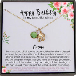 Niece Birthday Gift ideas, Niece Gift from Aunt, Gift for Niece Necklace, Niece Jewelry, Gift from Uncle
