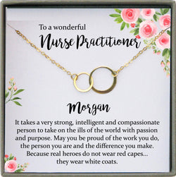 Nurse Practitioner Gifts for Women, Nurse Practitioner Graduation Gift, Registered nurse jewelry, Personalized nurse gift
