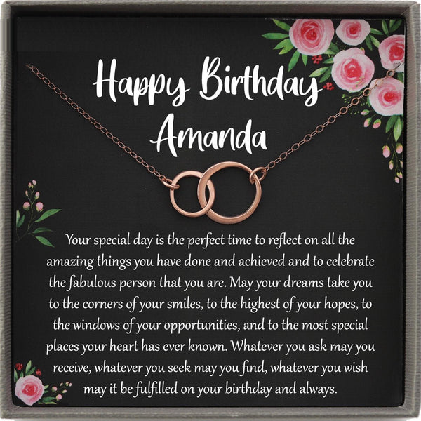 Interlocking Circle Necklace Gold Eternity Necklace Infinity Necklace Entwined Circle Double Circle Necklace Two circle necklace 2 Circles